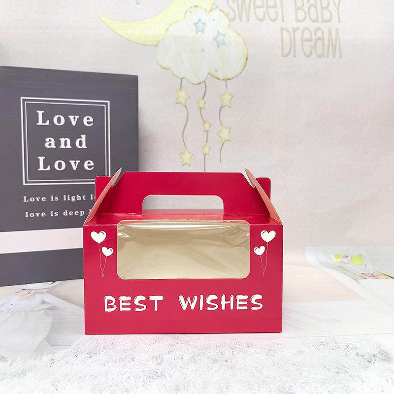 Cupcake & Muffin Box with Transparent Window for Desserts