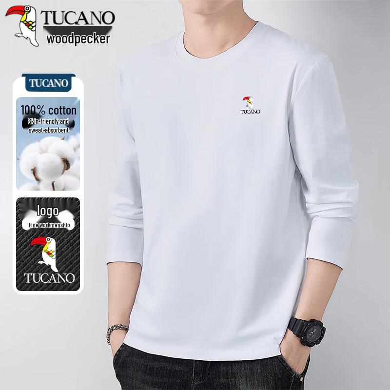 Tucano Men's Classic Pure Cotton Long Sleeve T-shirt