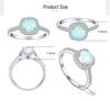 925 Sterling Silver Women's Opal and Red Corundum Zircon Gemstone Index Finger Ring