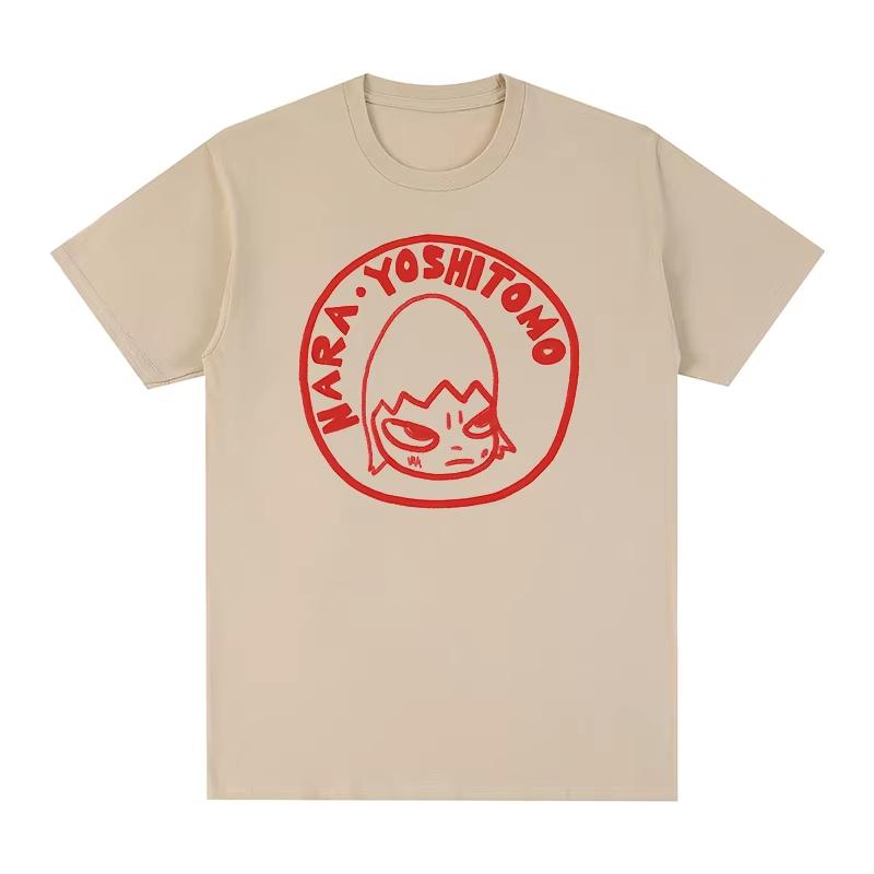 

Yoshitomo Nara Baby Bunny Costume Graphic Print Tshirt Men Women Funny Cartoon Oversized T-shirts Summer Male Cotton T Shirts S разноцветный