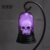 Halloween Pumpkin Lantern Lantern, Battery Operated LED Light, with Hanging Buckle, Home Ornament Durable Plastic Lighting, for Party Props
