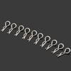 16/100Pcs 1:8 1:10 1:16 RC Car Body Clips Metal Shell Clips R-Type Fastener Set for Crawler Trucks Durable Body Mount Buckles