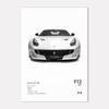 Famous Cars 812 458 296 Canvas Wall Art Print Poster 599XX SP3 F8 Decoration Mural Modern Home Decor Birthday Gift Unframed