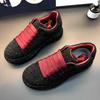Fashion Luxury Designer Men's and Women's Red and Black Rhinestone Thick-soled Shoes, Casual Flat Shoes, Moser Shoes, Men's Sports Shoes