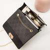 omen's bag new solid color embroidered lock chain small square bag casual mobile phone bag's