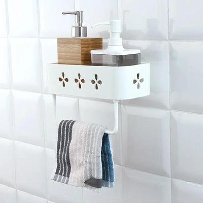 Bathroom Tools Wall Shelf Shower Storage Rack Bathroom Towel Holder Bathroom Accessories Shelves for Shampoo Holder Organizer LS