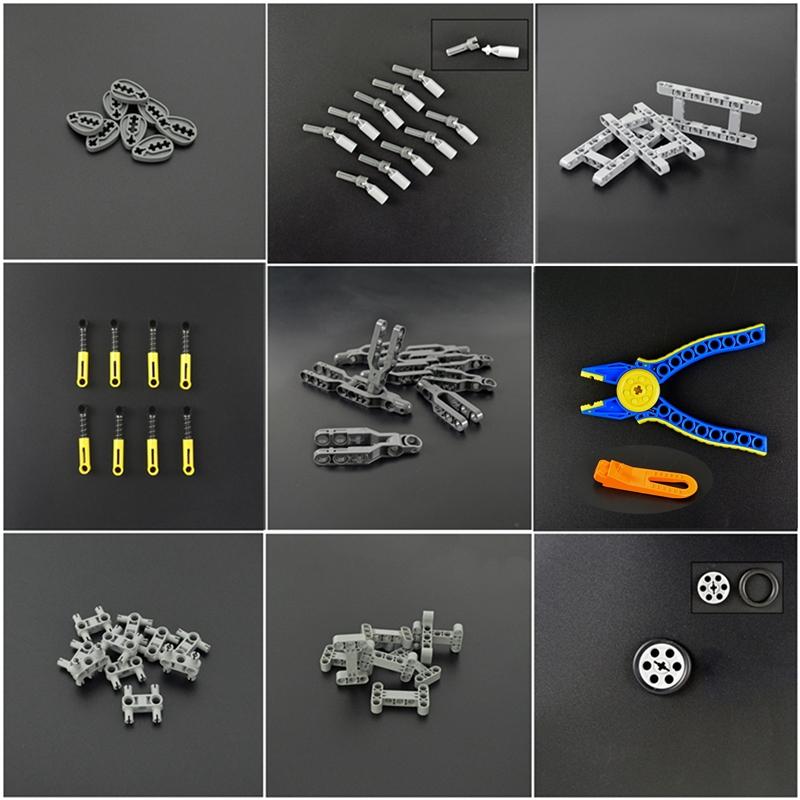 Technologické příslušenství Velkoobchodní kostky MOC dílky Různé velikosti Technické stavebnice Vzdělávací Kompatibilní Všechny značky Pro děti