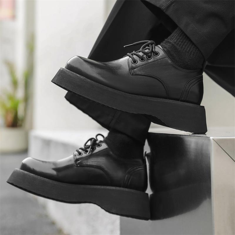 2024 Spring Derby platform British style small leather shoes versatile Korean version of student casual men's leather shoes 2881-J