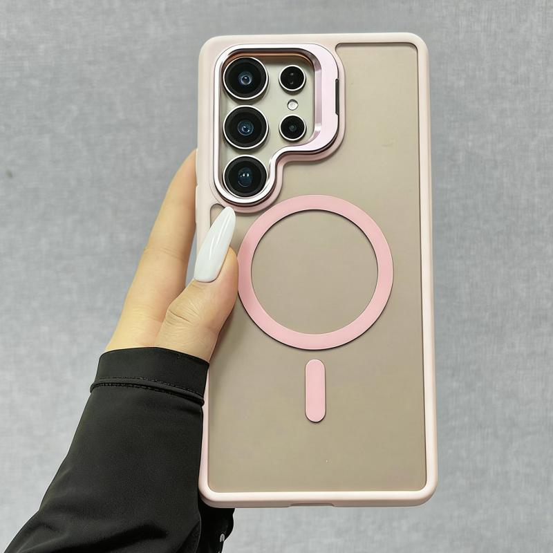 Translucent Matte Armor Case For Samsung Galaxy S26 S25 S24 S23 Ultra Plus FE A16 A26 A36 A56 A17 Magnetic Wireless Charge Cover
