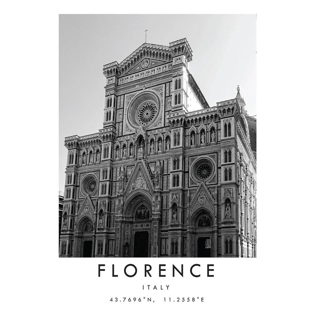 Famous Black and White Cities Verona Rome Punta Cana Florence Berlin Poster Travel Wall Art Canvas Painting Prints Home Decor