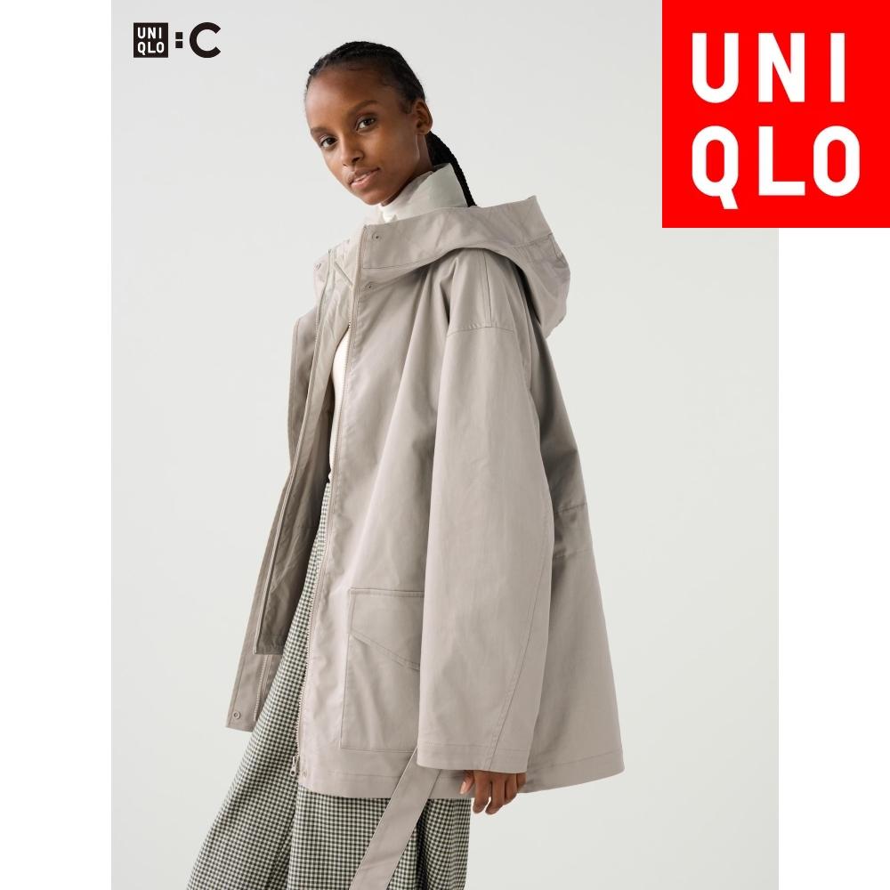 

Uniqlo Япония 3 Way Хлопок Оверсайз Полупальто 09 BLACK/XL