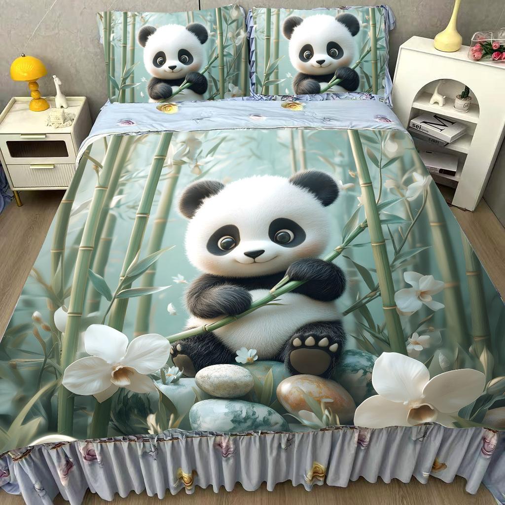 New Summer Bedding 5D Three-dimensional Air Conditioning Quilt Summer Ice Silk Mat Bed Cover Summer Cool Quilt Four-piece Set