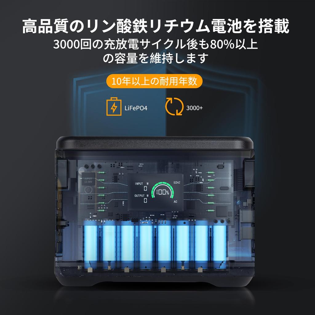 TALLPOWER Portable Power Station High LiFePO4 Pure Sine Wave Rated AC Output 600W Simultaneous Charging of 8 Quiet LED Solar Charging PSE Home Outdoor