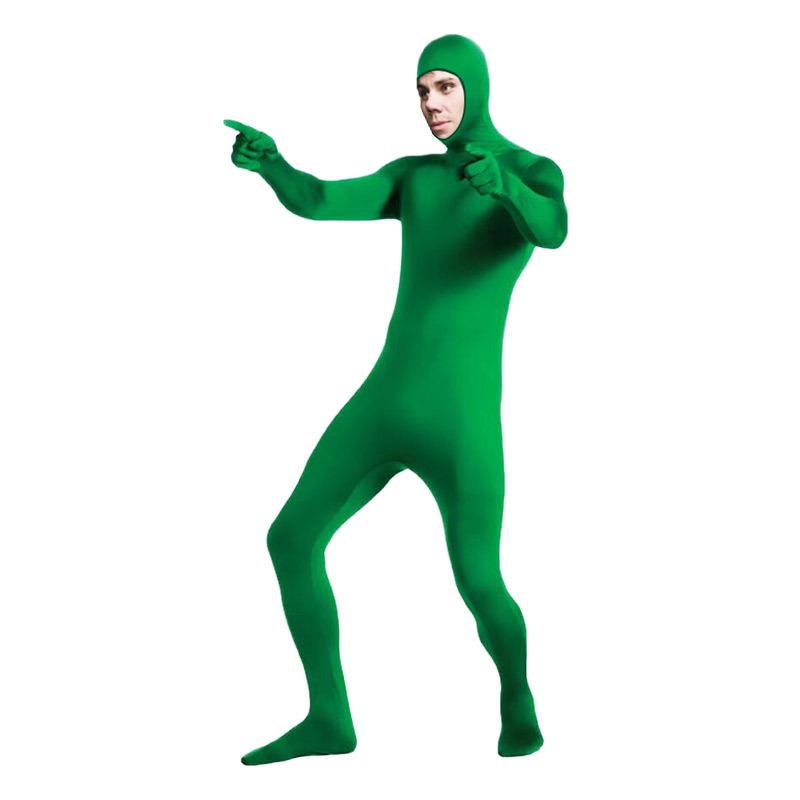 Volledig Lichaam Zentai Pak Kostuum voor Halloween Mannen Tweede Huid Strakke Pakken Spandex Nylon Bodysuit Cosplay Kostuums Podiumshow M(130-150CM) blue