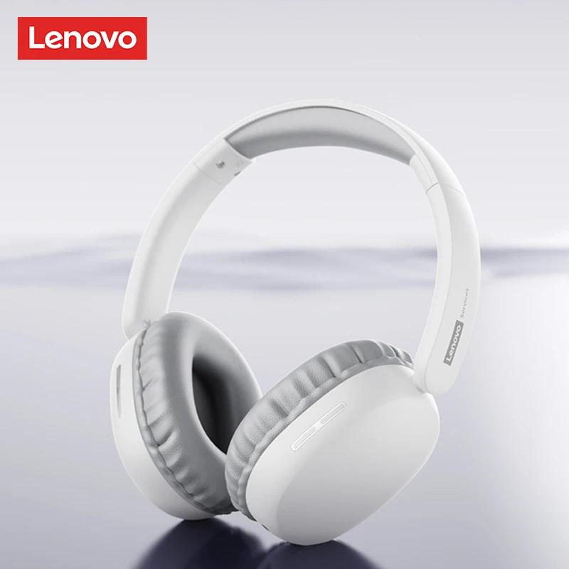 Original Lenovo LS106 Bluetooth 6.0 Headset Over Ear Lightweight Wireless Headphones HiFi Sound ENC Noise Cancelling Mic for Phone PC