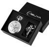 Fullmetal Alchemist Silver/Bronze Pocket Watch Pendant Men's Quartz Pocket Watch Japan Anime Necklace Clock High Grade Gifts Set