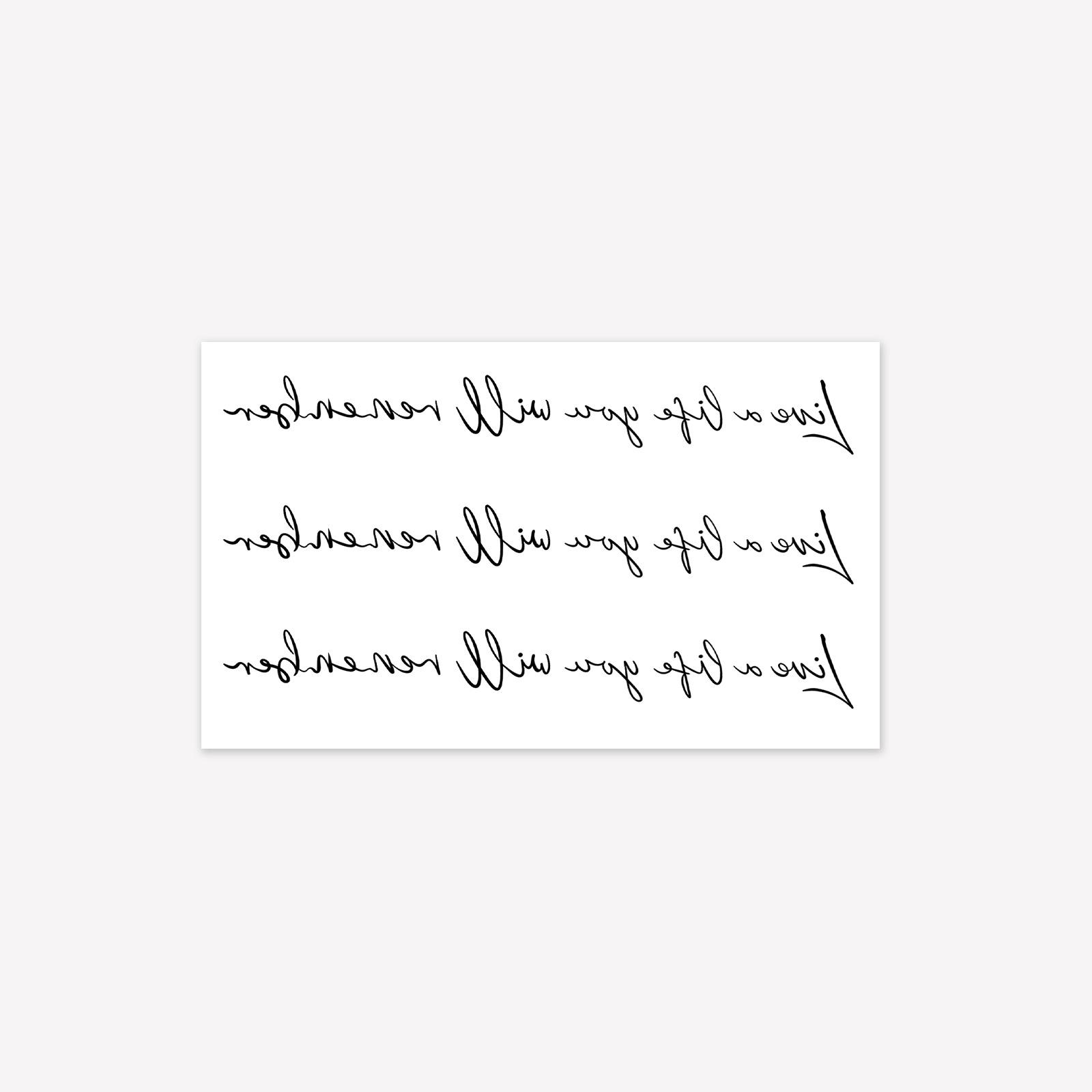 Simple Personality, Fashion, Small And Fresh English Sentence, Arm Collarbone Tattoo Sticker 15*9CM