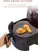Silicone Air Fryer Liners Reusable Baking Tray Cooking Oven Accessories Round Basket Pot Bowl With Side Handles