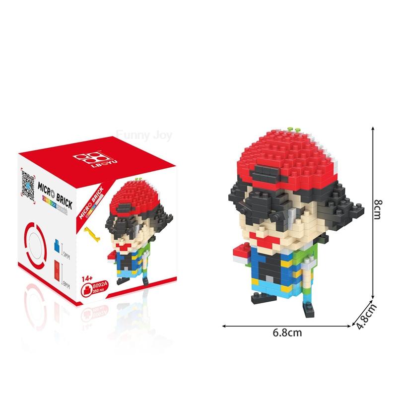 61 Style Funny Building Blocks Assembly Anime Picachu Charizard Doll Blastoise Bulbasaur Gengar Bricks Toy for Kid