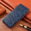 Genuine Leather Crocodile Texture Flip Wallet Phone Case Anti Drop Shockproof Protective Cover Compatible for Samsung A25 5G A15 5G A05 A05S