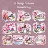 20Pcs/bag Stickers Garden Deep Series Landscape Pattern Making Phone Case Water Cup Sticker Album Diary Handmade Decoration
