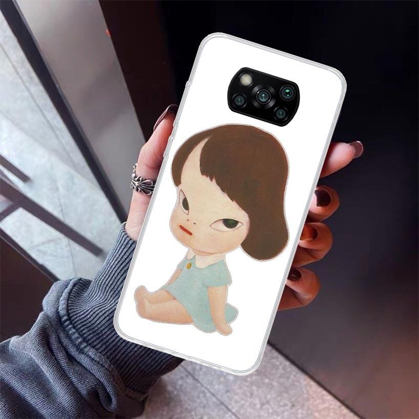 

Y-Yoshitomo Nara Phone Case For Xiaomi Poco X7 X6 X5 Pro F7 Ultra Redmi 15C 15 13 13C 12 12C 10 10A 10C 9 9A 9C 9T Shell Poco X7 Xiaomi Poco X6 Pro