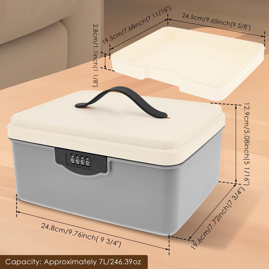 Digital Password Lock Safe Box Medicine Locking Box Passport Phone Office Document Cash Jewelry Privacy Security Suitcase