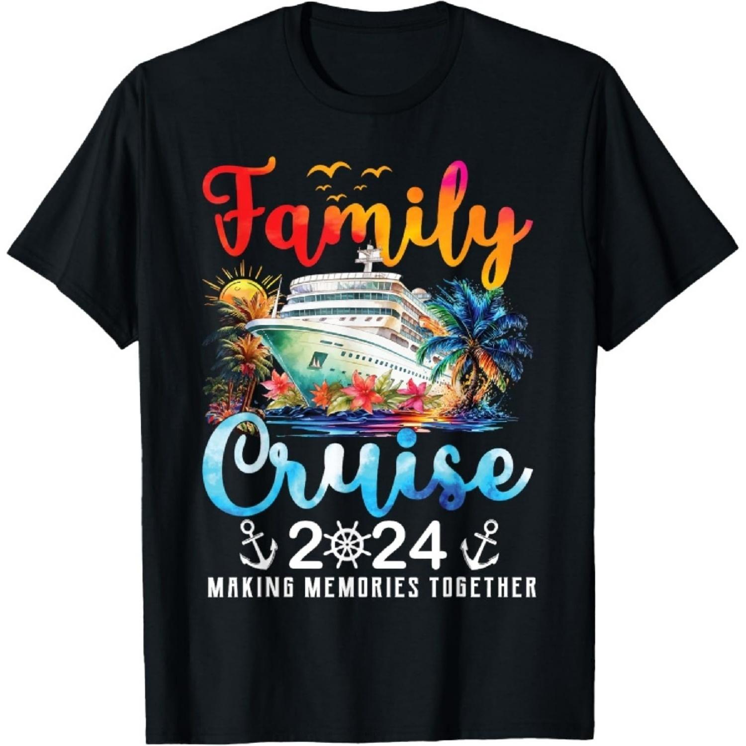 Family Cruise Ship Vacation Trip 2024 Family Cruise Matching T-Shirt S чёрный