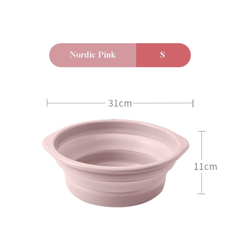 

Портативная складная раковина, складное ведро, складная раковина, мойка автомобиля, рыбалка, уличное дорожное ведро, раковина для овощей и фруктов S розовый