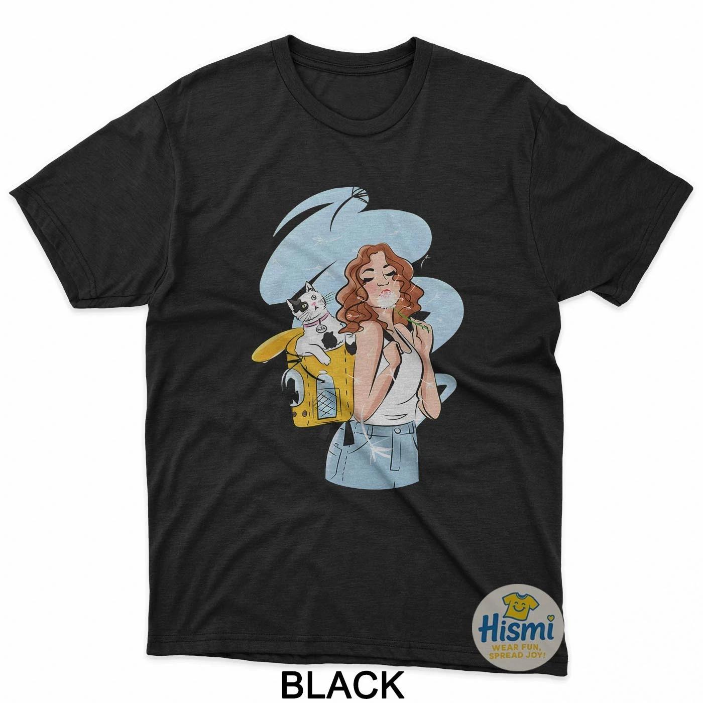 Make A Wish Cute Cat Girl T-Shirt 3XL