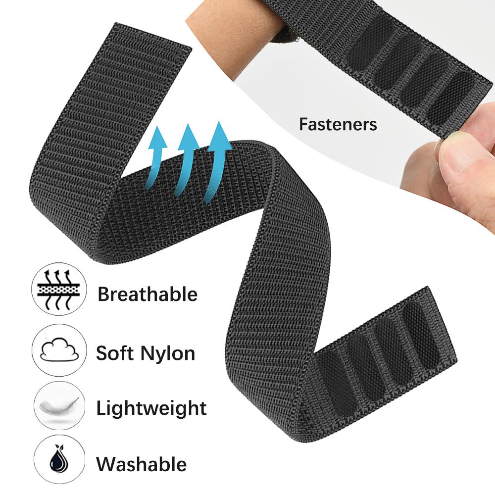 26mm 22mm Nylon Strap for Garmin Enduro 3/Descent Mk3i 51mm Band Fenix E 8 7X 6X 5 Plus/Tactix 7 AMOLED Quick Release Watchband