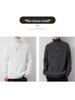 Men's Trendy Winter High Neck Sweater - Solid Color, Simple Style, Versatile Casual Design