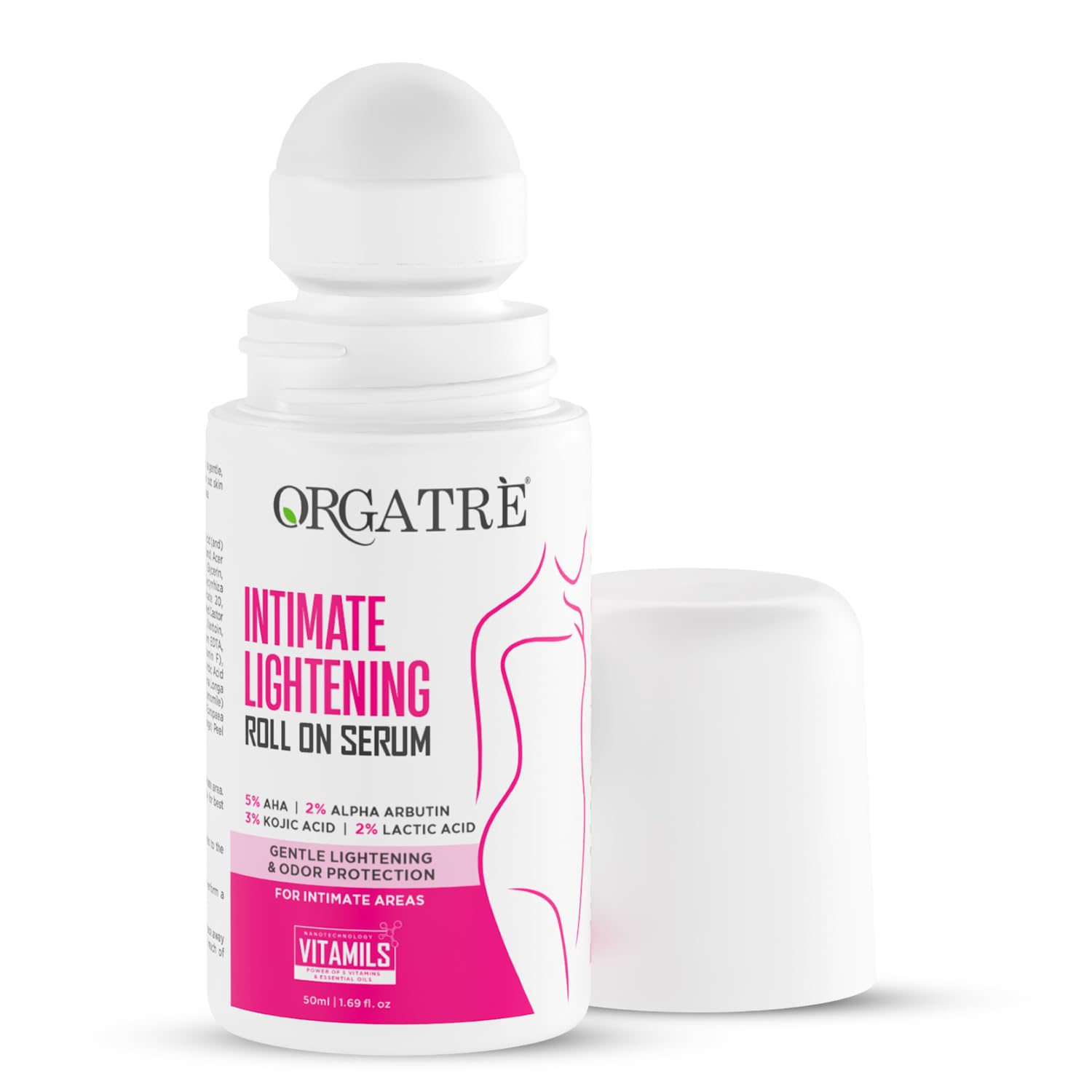 Orgatre Intīmas ādas gaišinošs roll-on serums