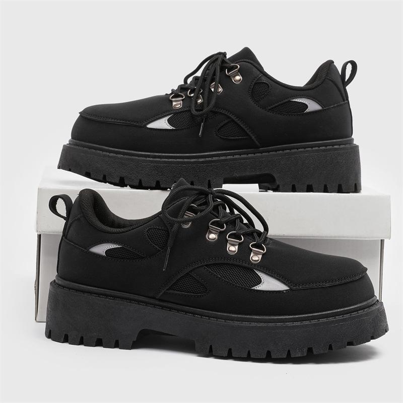 Fashion Men's Fashion Outdoor Casual Shoes Casual Shoes for Men Anti Slip Comfort Work Footwear Retro Locomotive  Tooling Shoes for Mens