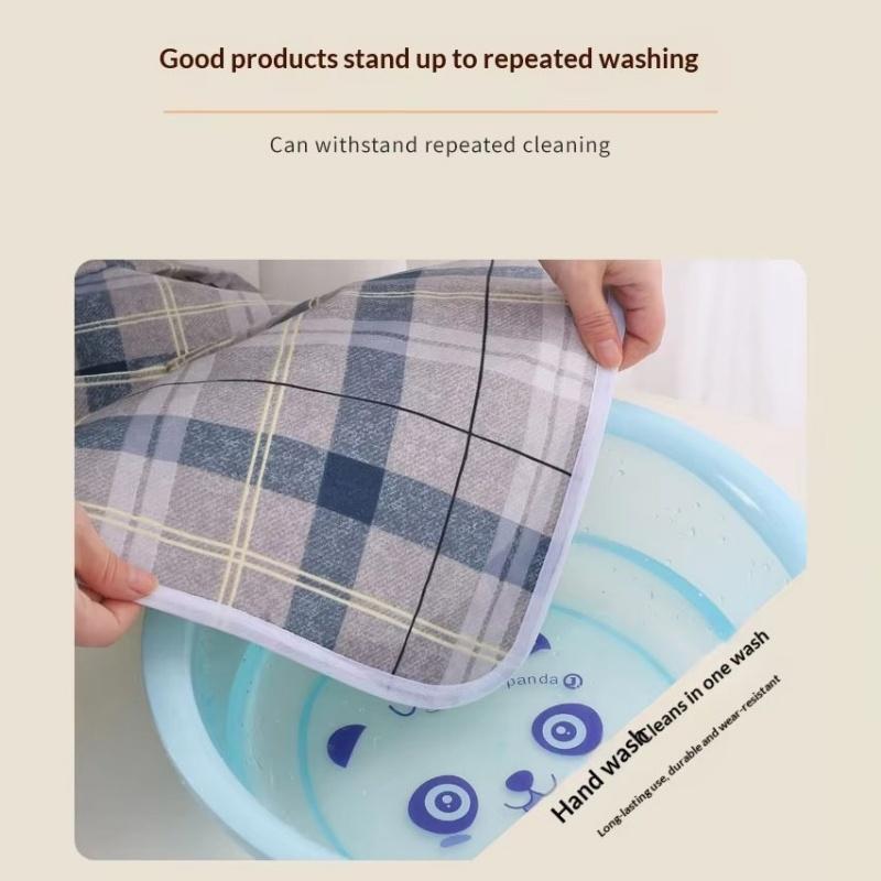 Protetor de Cama Lavável para Incontinência de Adultos Impermeável Reutilizável Protetor de Colchão Espessado Super Absorvente Camada Respirável de Algodão Ecológico Cuidados com Idosos