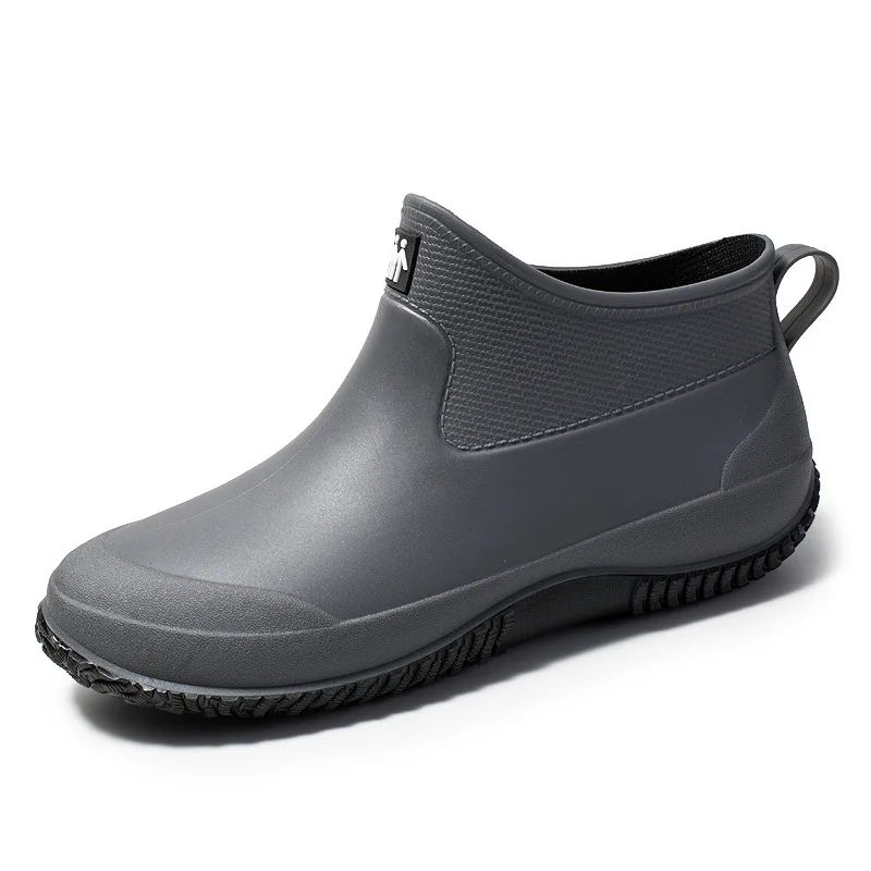 Women's Ankle Rain Boots Summer Wear-resistant Anti-Slip Couple Men and Women Short Rubber Boots Suitable for Outdoor Camp