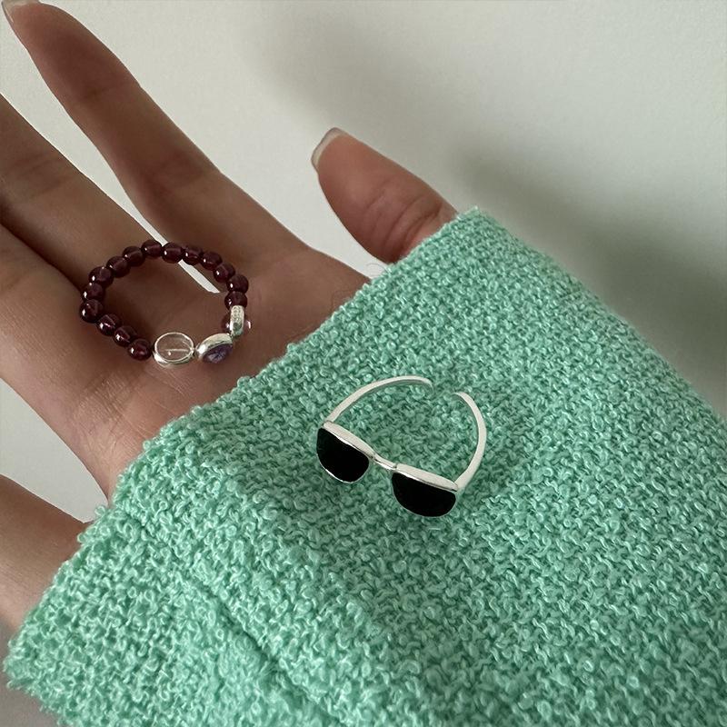 Niche Design Sense Of Fun Sunglasses Open Ring Women'S Simple Personality Fashion Trend Temperament Versatile Ring Ring