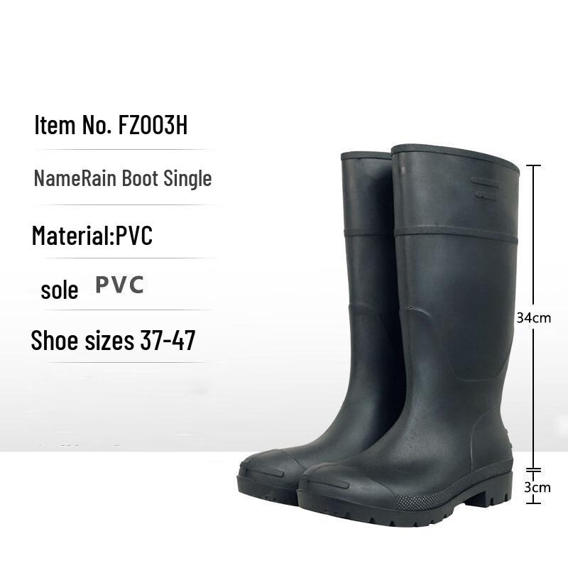 QINXING Unisex Industrial Rain Boots 44