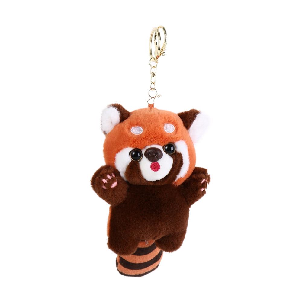 Cartoon Kawaii Animal Plush Pendant Plush Stuffed Red Panda Plushies Pendant Hanging Accessory
