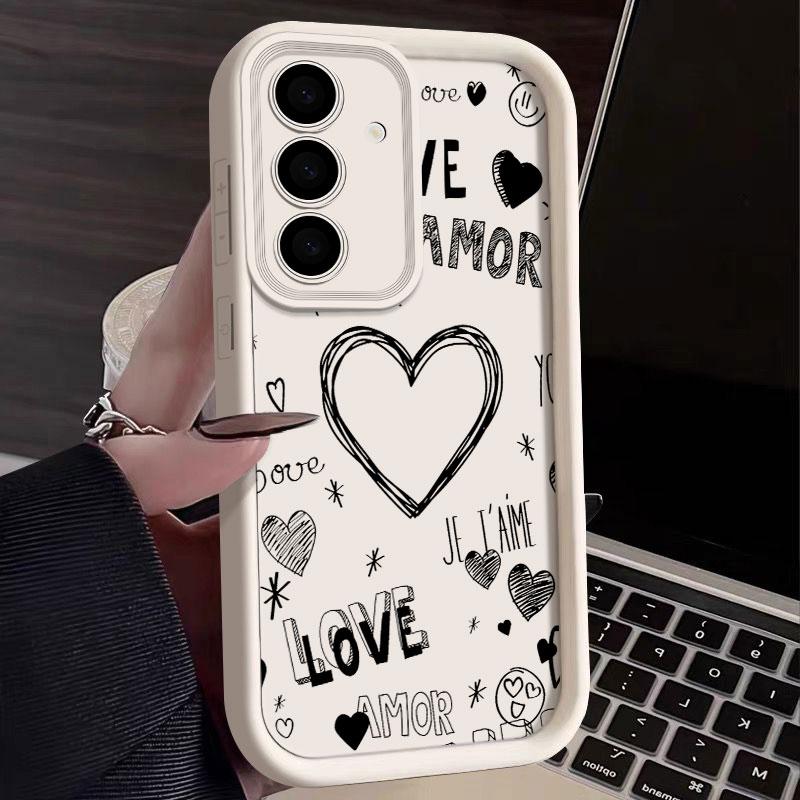 Kiss me Love Red Lips S24FE Phone Case For Samsung S25 S24 S23 Ultra 5G S22 S20 Plus S21 FE Cases Cover Galaxy S25Ultra Funda