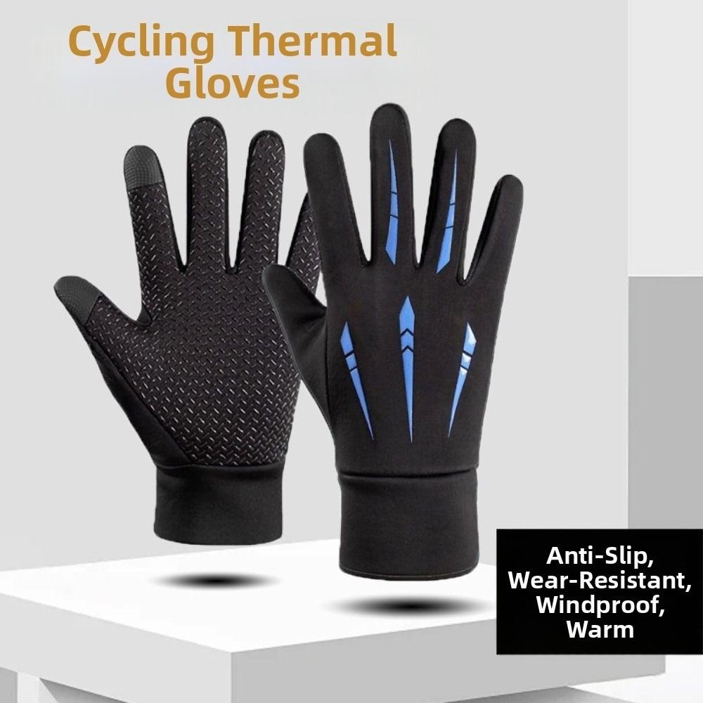 Waterproof Full Finger Gloves Anti-Slip Riding Protective Mittens Cold-proof Gloves  Outdoor