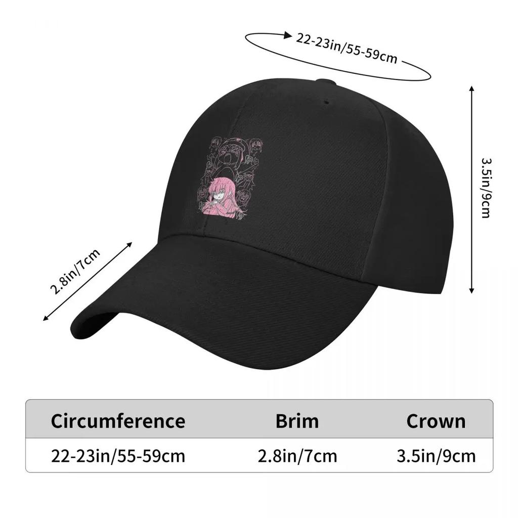One Person Wrong Answer Bocchi Teee Road Ck Yamada Hat Cap Male Baseball Cap Summer 2025