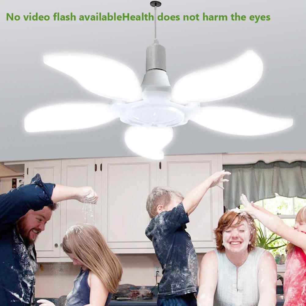 Socket Fan Light Original LED Garage Ceiling Lights Adjustable LED Lamp Head