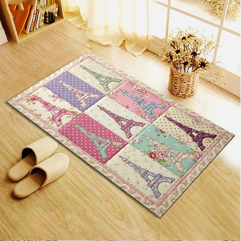 2025 New Paris Eiffel Tower Carpet Rug for Living Room Bedroom Home Sofa Decoration,Kids play Non-slip Floor Mat91
