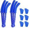 Removable Washable Dusting and Slit Cleaning Brush Set for Air Conditioner Vents, Blinds, and Windows