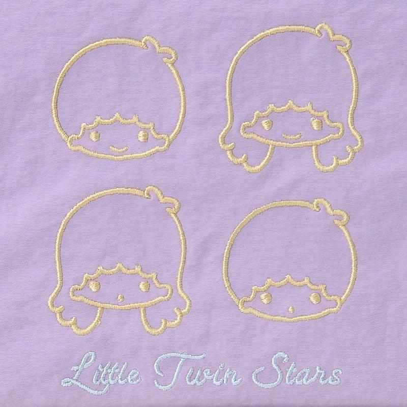 Sanrio Little Twin Stars 3-Pocket Pouch ( face ) Japan NEW Sanrio characters