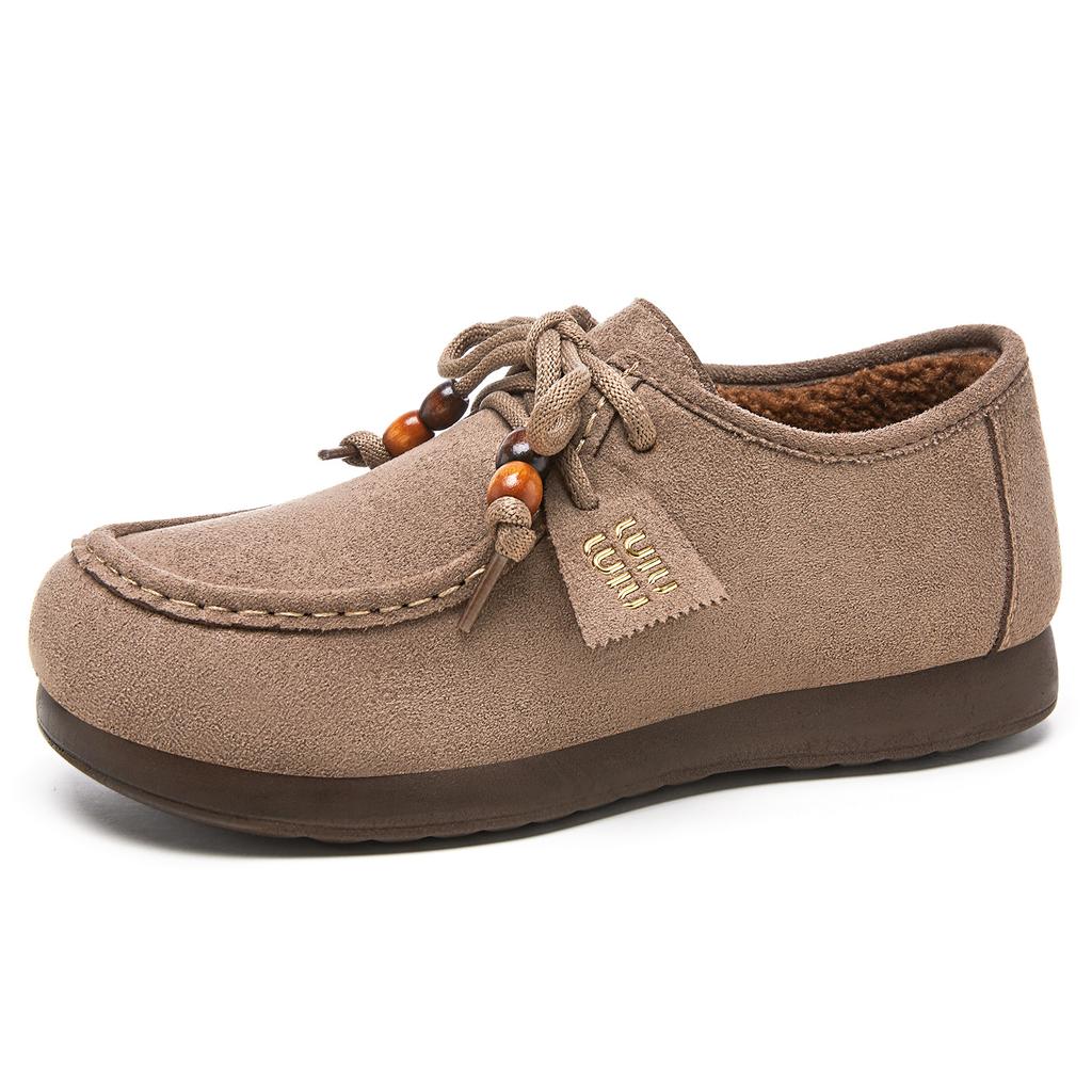 New Retro Cotton Shoes for Women's Season, Lace-up Casual Shoes and Fashionable Headband Shoes