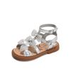 Girls High-top Roman Sandals Summer 2025 New Fashion Bow Children Princess Shoes Girls Beach Sandals