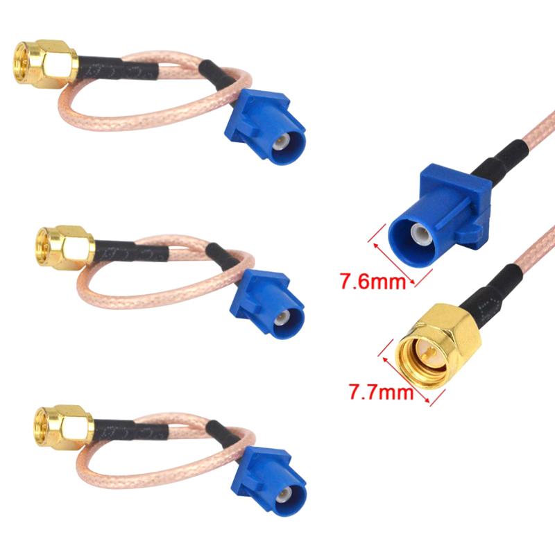 GPS-Antennenadapter Fakra C auf SMA-Stecker, Pigtail-Kabel RG316 für Auto-DVR, GPS-Modul, Tracking-Antenne, Navigationssystem-Empfänger