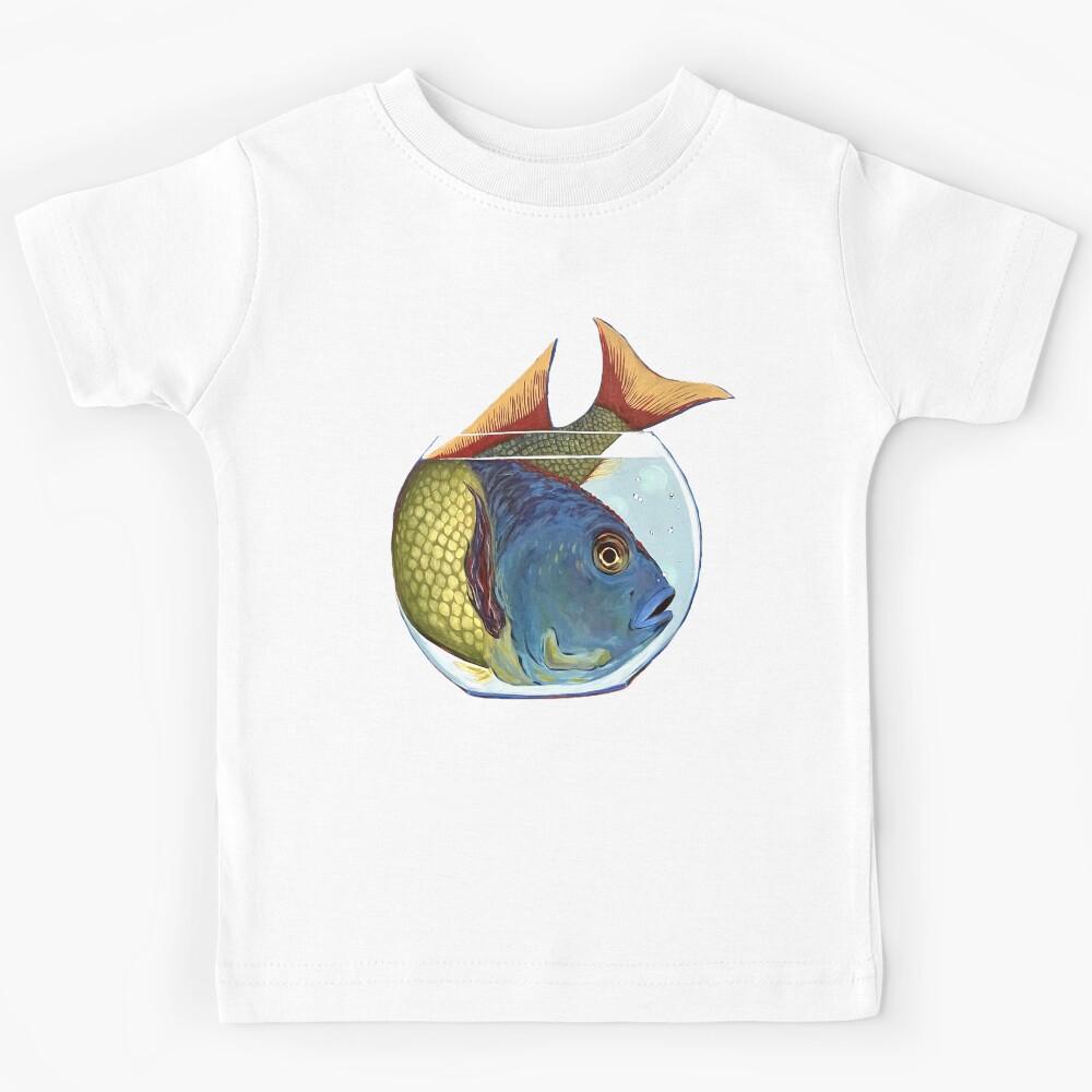 Giant Fish in Fishbowl Kids T-Shirt 160